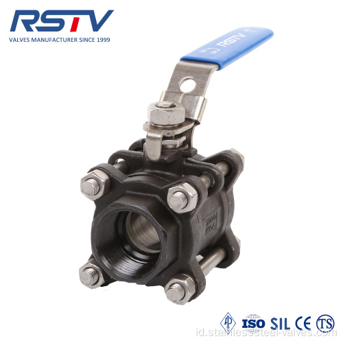 3PC WCB Floating Threaded Carbon Steel Ball Valve